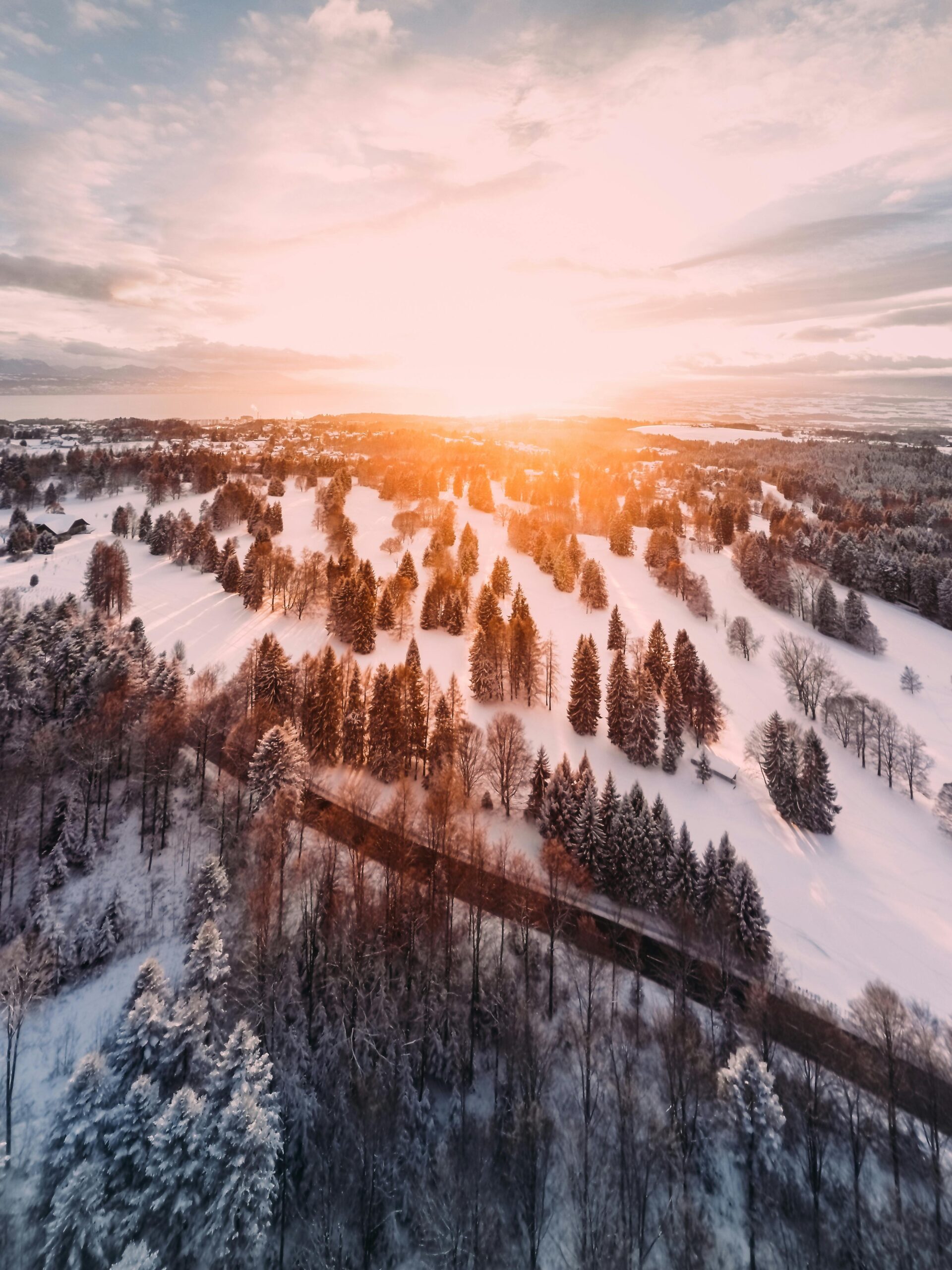 Winter sunrise illustrating circadian light exposure and seasonal biology